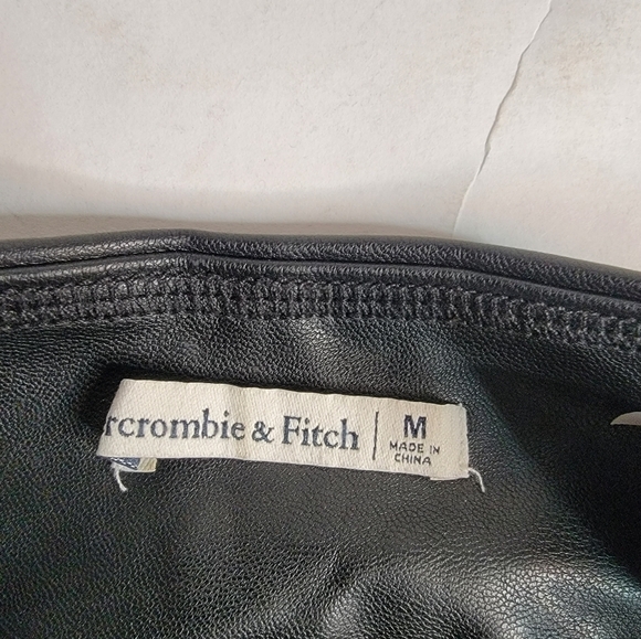 Abercrombie and fitch Faux Leather Leggings Pants Medium Black - Picture 2 of 6